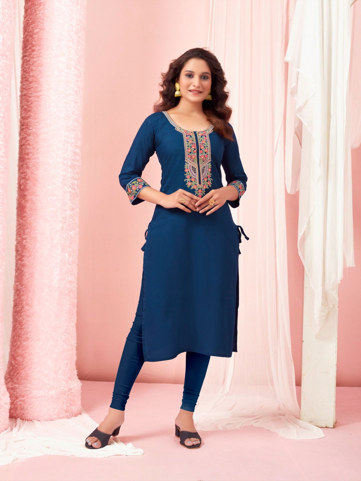 Colourpix Five Star Rayon Designer Kurtis Catalog